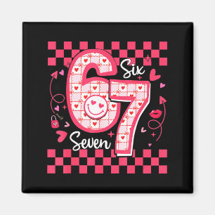Aimant Saint-Valentin Drôle 67 Six Sept Mème 6 7 Femmes F