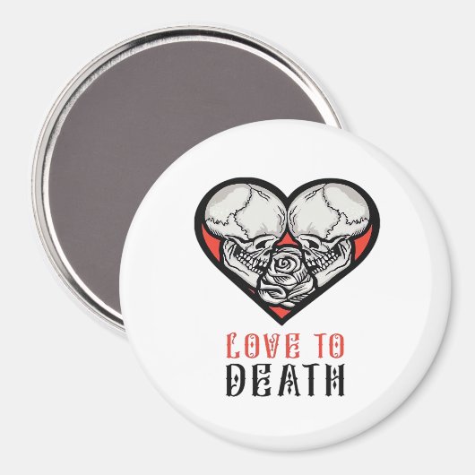 Aimant Saint-Valentin esthétique jusqu'à ce que la mort n (Recto/Verso)