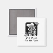 Aimant Saint-Valentin gothique jusqu'à ce que la mort nou (Recto/Verso)