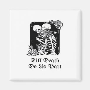 Aimant Saint-Valentin gothique jusqu'à ce que la mort nou