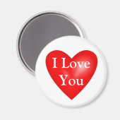 Aimant Saint Valentin Je t'aime (Recto/Verso)