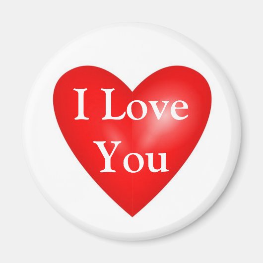 Aimant Saint Valentin Je t'aime (Devant)