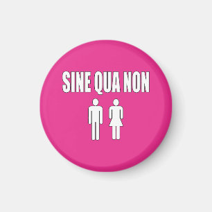 Aimant Saint-Valentin latine romantique de citation de