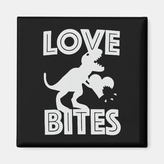 Aimant Saint-Valentin Love Bites Dinosaure (Devant)