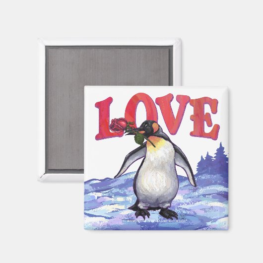Aimant Saint-Valentin Penguin (Recto/Verso)