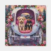 Aimant Saint-Valentin pour chien Affenpinscher (Devant)