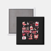 Aimant Saint-Valentin Retro Endo Équipe Infirmière Endosc (Recto/Verso)