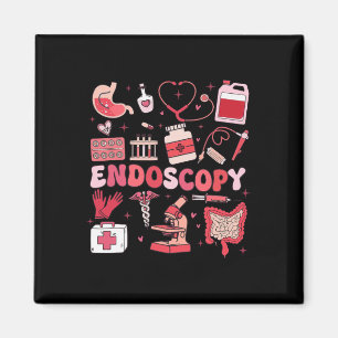 Aimant Saint-Valentin Retro Endo Équipe Infirmière Endosc