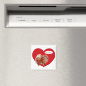 Aimant Saint-Valentin Spitz Nain (In Situ (Lave-vaisselle))