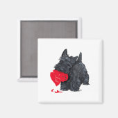 Aimant Saint-Valentin Terrier Écossais (Recto/Verso)