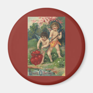 Aimant Saint-Valentin victorien vintage, Offrande de l'am