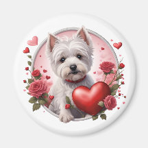 Saint Valentin Westie avec coeur