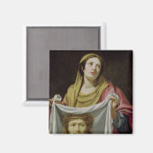 Aimant Saint-Veronica tenant le Saint-Suaire (Recto/Verso)