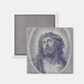 Aimant Saint Visage de Jésus (Recto/Verso)