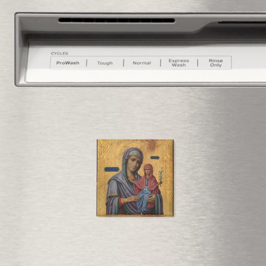 Aimant Sainte Anne et l'icône chrétienne orthodoxe Theoto (In Situ (Lave-vaisselle))
