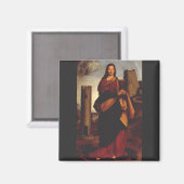 Aimant Sainte-Barbe Icône Sacrée Art Graphique (Recto/Verso)