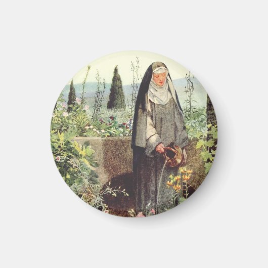 Aimant Sainte Claire d'Assise : Patronne de la télévision (Devant)