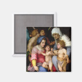 Aimant Sainte Famille avec Anges, c.1515-16 (huile sur pa (Recto/Verso)