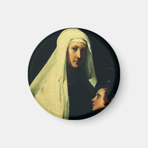 Aimant Sainte Françoise de Rome Ange Gardien Beaux-Arts