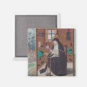 Aimant Sainte Gertrude de Helfta par Simon Bening (Recto/Verso)