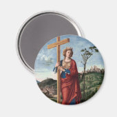 Aimant Sainte Hélène avec la Vraie Croix Art sacré (Recto/Verso)