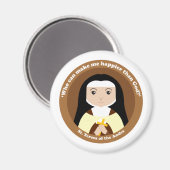 Aimant Sainte Thérèse des Andes (Recto/Verso)