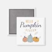 Aimant Saison Citrouille Hello (Recto/Verso)