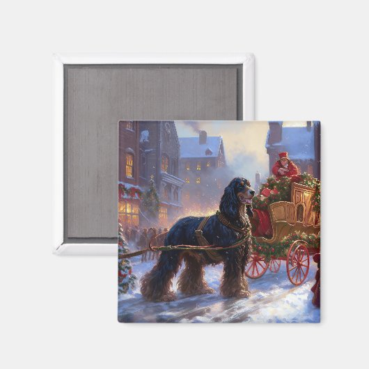 Aimant Saison de Noël Cocker Spaniel (Recto/Verso)