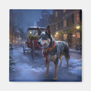 Aimant Saison de Noël des bovins australiens