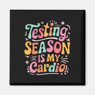 Aimant Saison de tests funky est mon jour de test cardio
