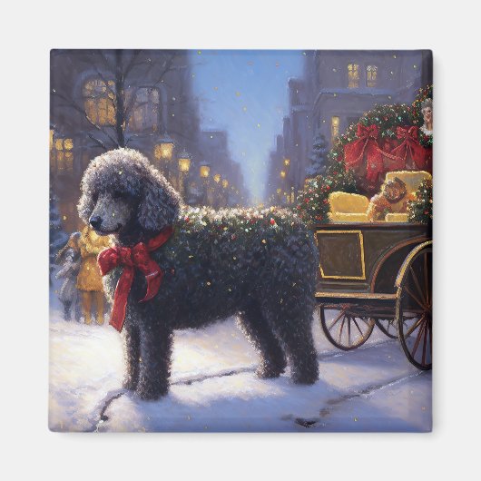 Aimant Saison des fêtes de Noël des canicules (Devant)