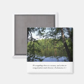 Aimant Saison Ecclesiastes Lake Forest (Recto/Verso)