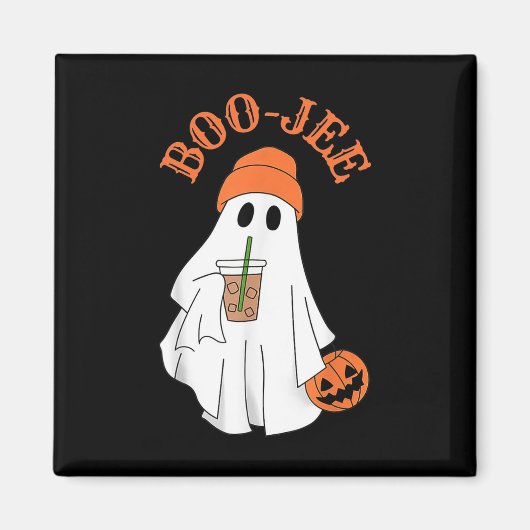 Aimant Saison éffrayante Cute Boujee Ghost Costume d'Hall (Devant)