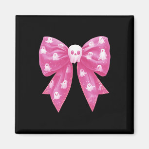 Aimant Saison Éffrayante Halloween Coquette Fantôme rose 