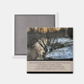 Aimant Saisons de cadeaux inspirationnels de nos vies (Recto/Verso)