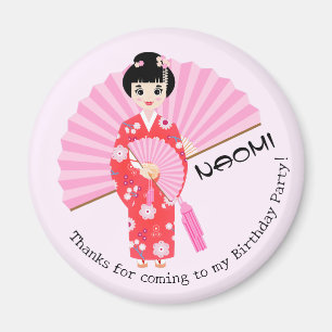 Aimant Sakura Cerry Blossom Japonaise Fête d'Anniversaire