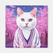 Aimant Sakura kitty en cardigan (Devant)