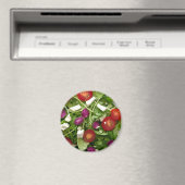 Aimant Salade de jardin Tomates et Fromage Feta (In Situ (Lave-vaisselle))