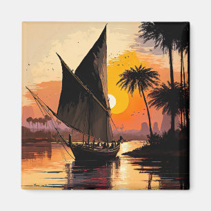 Aimant Salage au coucher du soleil