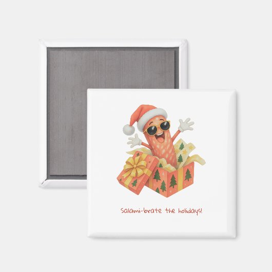 Aimant salamisez les fêtes ! (Recto/Verso)