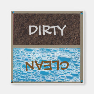 Aimant sale ou propre de lave-vaisselle