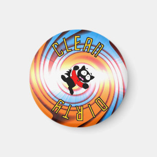 Aimant sale propre de lave-vaisselle de vortex de