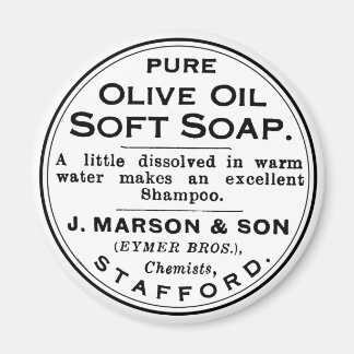 Aimant Salle de bain et savon Vintage moderne à l'huile d