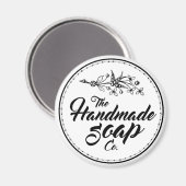 Aimant Salle de bain Vintage noir et blanc (Recto/Verso)