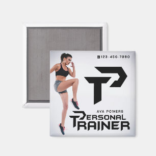 Aimant Salle De Fitness De L'Entraîneur Personnel Personn