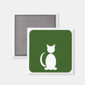 Aimant Salle de toilettes pour chats (Recto/Verso)