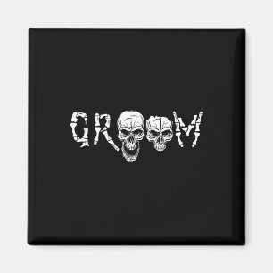 Aimant Salle - Skeleton Skull Halloween Mariage Bachelor