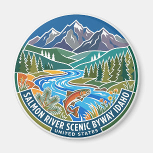 Aimant Salmon River Scenic Byway Idaho
