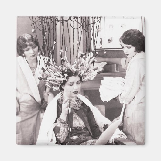 Aimant Salon de coiffure rétro (Devant)