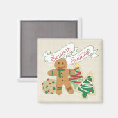 Aimant Salons de saison | Cookies de pain d'épices (Recto/Verso)